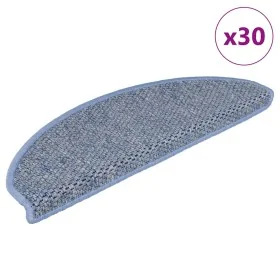 Alfombra autoadhesiva escalera sisal 30 uds 56x17x3 cm azul de , Alfombrillas para escalones - Ref: Foro24-3365862, Precio: 1...