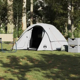 Tienda familiar 6 personas tela opaca impermeable blanca de , Tiendas de campaña - Ref: Foro24-4009565, Precio: 246,42 €, Des...