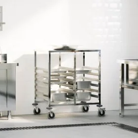 Carro con bandejas y 12 contenedores GN 75x55x87 cm by , Kitchen and dining carts - Ref: Foro24-4108074, Price: 158,91 €, Dis...