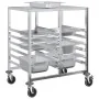 Carro con bandejas y 12 contenedores GN 75x55x87 cm de , Carros de cocina y comedor - Ref: Foro24-4108074, Precio: 158,91 €, ...