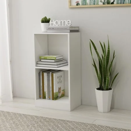 Estantería de madera de ingeniería blanca 40x24x75 cm de , Librerías y estanterías - Ref: Foro24-800819, Precio: 36,74 €, Des...