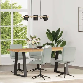 Sillas de comedor 4 unidades terciopelo gris claro de , Sillas de comedor - Ref: Foro24-3315637, Precio: 223,10 €, Descuento: %