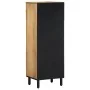 Aparador alto madera maciza de mango marrón 40x33x110 cm by , CD and DVD storage - Ref: Foro24-4017749, Price: 191,72 €, Disc...