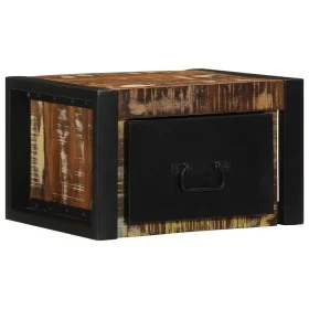 Mesilla de noche multicolor 40x35x25 cm madera maciza reciclada de , Mesitas de noche - Ref: Foro24-4015946, Precio: 68,61 €,...