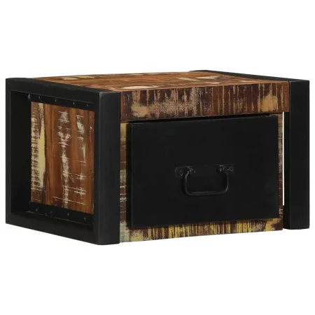 Mesilla de noche multicolor 40x35x25 cm madera maciza reciclada de , Mesitas de noche - Ref: Foro24-4015946, Precio: 68,61 €,...
