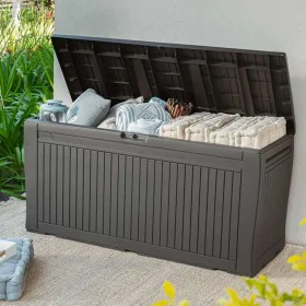 Baúl de almacenamiento para exteriores Keter "Comfy" 270L antracita de , Cajas de almacenaje para exteriores - Ref: Foro24-44...