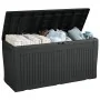 Baúl de almacenamiento para exteriores Keter "Comfy" 270L antracita de , Cajas de almacenaje para exteriores - Ref: Foro24-44...