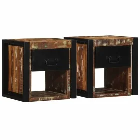 Mesilla de noche multicolor 40x35x40 cm madera maciza reciclada by , Nightstands - Ref: Foro24-4015952, Price: 158,91 €, Disc...