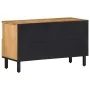 Mueble de TV madera maciza de mango marrón 80x33x46 cm de , Almacenamiento para CD y DVD - Ref: Foro24-4017737, Precio: 92,65...