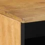 Mueble de TV madera maciza de mango marrón 80x33x46 cm de , Almacenamiento para CD y DVD - Ref: Foro24-4017737, Precio: 92,65...