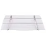 Marquesina para puerta PC plata y transparente 150x90 cm PET de , Toldos - Ref: Foro24-144829, Precio: 115,48 €, Descuento: %