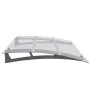 Marquesina para puerta PC plata y transparente 150x90 cm PET de , Toldos - Ref: Foro24-144829, Precio: 115,48 €, Descuento: %