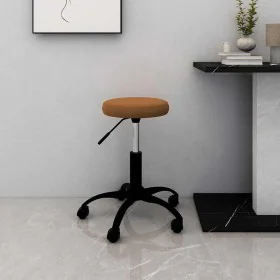 Silla de oficina giratoria de terciopelo marrón de , Sillas de oficina - Ref: Foro24-333172, Precio: 51,12 €, Descuento: %