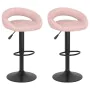 Taburetes de cocina 2 unidades terciopelo rosa by , Kitchen stools - Ref: Foro24-333274, Price: 110,93 €, Discount: %