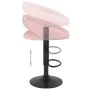 Taburetes de cocina 2 unidades terciopelo rosa by , Kitchen stools - Ref: Foro24-333274, Price: 110,93 €, Discount: %