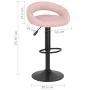 Taburetes de cocina 2 unidades terciopelo rosa by , Kitchen stools - Ref: Foro24-333274, Price: 110,93 €, Discount: %