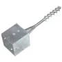 Picas de tierra 2 uds acero galvanizado plateado 14x14x58 cm by , Spikes for anchoring in the ground - Ref: Foro24-145445, Pr...