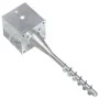 Picas de tierra 2 uds acero galvanizado plateado 14x14x58 cm by , Spikes for anchoring in the ground - Ref: Foro24-145445, Pr...