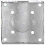 Picas de tierra 2 uds acero galvanizado plateado 14x14x58 cm by , Spikes for anchoring in the ground - Ref: Foro24-145445, Pr...