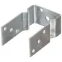 Anclajes de valla 12 uds acero galvanizado plateado9x6x15 cm by , Spikes for anchoring in the ground - Ref: Foro24-145334, Pr...