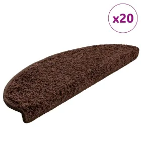 Alfombrilla escalera 20 uds marrón 65x21x4 cm de , Alfombrillas para escalones - Ref: Foro24-3365848, Precio: 97,68 €, Descue...