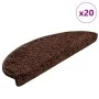 Alfombrilla escalera 20 uds marrón 65x21x4 cm de , Alfombrillas para escalones - Ref: Foro24-3365848, Precio: 97,68 €, Descue...