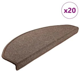 Alfombrilla escalera 20 uds marrón café 65x24x4 cm de , Alfombrillas para escalones - Ref: Foro24-3365793, Precio: 80,90 €, D...