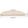Alfombrilla escalera 20 uds crema 56x17x3 cm de , Alfombrillas para escalones - Ref: Foro24-3365841, Precio: 108,09 €, Descue...