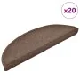 Alfombrilla escalera 20 uds marrón café 56x17x3 cm de , Alfombrillas para escalones - Ref: Foro24-3365785, Precio: 71,72 €, D...