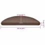 Alfombrilla escalera 20 uds marrón café 56x17x3 cm de , Alfombrillas para escalones - Ref: Foro24-3365785, Precio: 71,72 €, D...