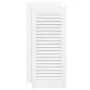Puerta de armario de lamas 2 uds blanco 69x29,5 cm de , Puertas de armarios - Ref: Foro24-4015904, Precio: 42,98 €, Descuento: %