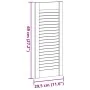 Puerta de armario de lamas 2 uds blanco 69x29,5 cm de , Puertas de armarios - Ref: Foro24-4015904, Precio: 42,98 €, Descuento: %