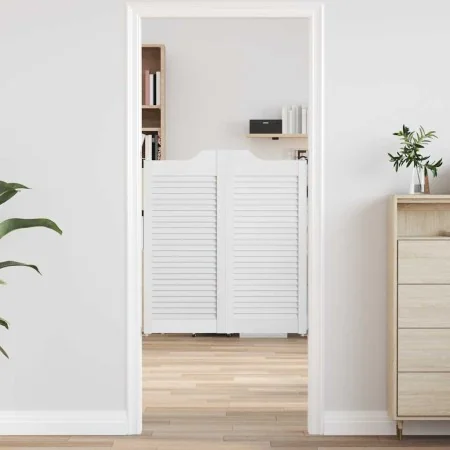 Puertas batientes diseño de lamas 2 par blanco 90x80 cm von , Türen für zu Hause - Ref: Foro24-4107139, Preis: 112,26 €, Raba...