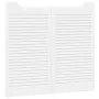 Puertas batientes diseño de lamas 2 par blanco 90x80 cm von , Türen für zu Hause - Ref: Foro24-4107139, Preis: 112,26 €, Raba...