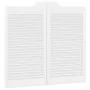 Puertas batientes diseño de lamas 2 par blanco 90x80 cm von , Türen für zu Hause - Ref: Foro24-4107139, Preis: 112,26 €, Raba...