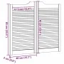 Puertas batientes diseño de lamas 2 par blanco 90x80 cm von , Türen für zu Hause - Ref: Foro24-4107139, Preis: 112,26 €, Raba...