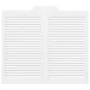 Puertas batientes diseño de lamas 2 par blanco 90x100 cm by , Doors for the home - Ref: Foro24-4107145, Price: 136,42 €, Disc...