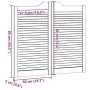 Puertas batientes diseño de lamas 1 par 90x100cm madera pino von , Türen für zu Hause - Ref: Foro24-4107132, Preis: 66,70 €, ...