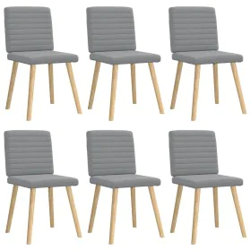 Sillas de comedor 6 unidades de tela gris claro von , Essstühle - Ref: Foro24-3315544, Preis: 296,03 €, Rabatt: %