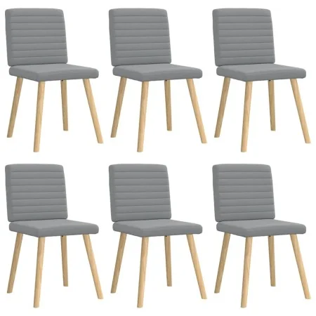 Sillas de comedor 6 unidades de tela gris claro von , Essstühle - Ref: Foro24-3315544, Preis: 296,03 €, Rabatt: %