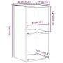 Caja para almacenaje LP 71x34x36cm madera de ingeniería de , Almacenamiento para CD y DVD - Ref: Foro24-862401, Precio: 51,63...
