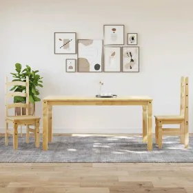 Juego de comedor Panama 3 pzas madera maciza de pino de , muebles para cocinas y comedores - Ref: Foro24-3345200, Precio: 314...