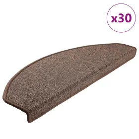 Alfombrilla escalera 30 uds marrón café 65x24x4 cm de , Alfombrillas para escalones - Ref: Foro24-3365753, Precio: 128,11 €, ...