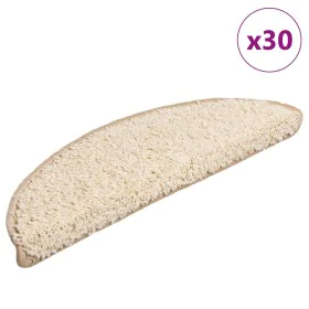 Alfombrilla escalera 30 uds color crema 56x17x3 cm de , Alfombrillas para escalones - Ref: Foro24-3365803, Precio: 154,32 €, ...