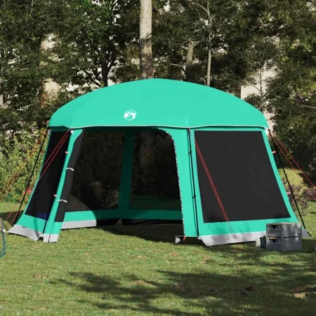 Carpa para piscina con desmontables y paredes verde 512x458 cm de , Tiendas de campaña - Ref: Foro24-4100626, Precio: 195,45 ...