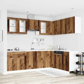 Mueble de cocina 11 piezas madera contrachapada madera vieja de , Armarios de cocina - Ref: Foro24-3328577, Precio: 666,96 €,...