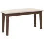 Banco 90 cm Madera Maciza Marrón Caucho by , Dining and kitchen benches - Ref: Foro24-4102592, Price: 67,81 €, Discount: %