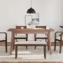 Banco 90 cm Madera Maciza Marrón Caucho by , Dining and kitchen benches - Ref: Foro24-4102592, Price: 67,81 €, Discount: %