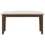 Banco 90 cm Madera Maciza Marrón Caucho by , Dining and kitchen benches - Ref: Foro24-4102592, Price: 67,81 €, Discount: %