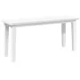 Banco 90 cm madera maciza caucho blanco by , Dining and kitchen benches - Ref: Foro24-4102599, Price: 70,35 €, Discount: %